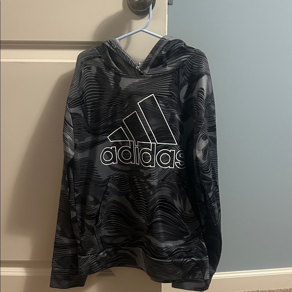 Adidas Monochrome Patterned Hoodie